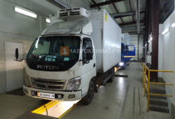 Установка воздушного отопителя ПЛАНАР 2Д-12 - 2 кВт в кабину грузовика Foton