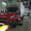Установка отопителя Планар 44Д в кабину грузовика Iveco Daily