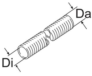 Термоизоляция выхлопной трубы (стекловолокно) L=330 мм