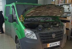 Установка воздушного отопителя Webasto Air Top 2000 STC в кабину грузовика ГАЗель NEXT